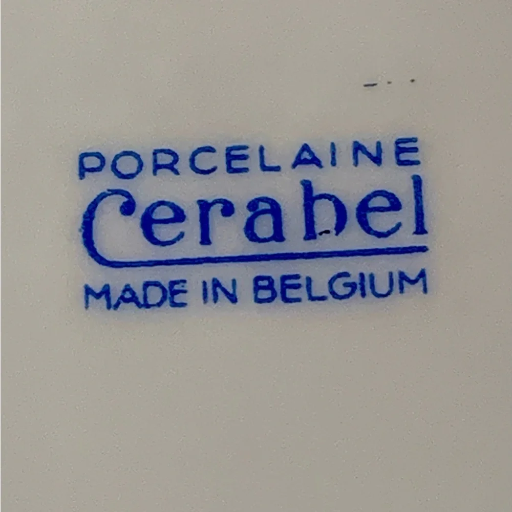 Porcelain Cerabel Plates 3 Belgium 1960s